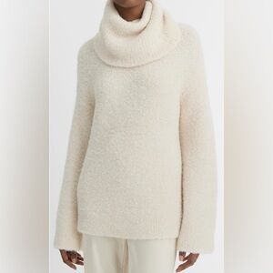 Vince Plush Cream Turtleneck Sweater